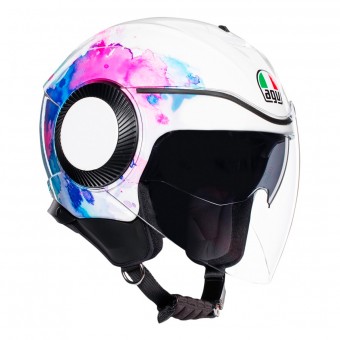 Open Face AGV Orbyt Mayfair White Purple