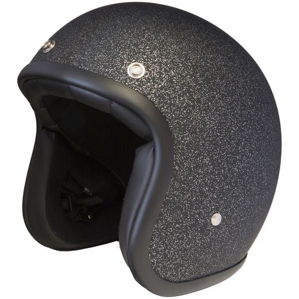 Open Face Stormer Pearl Glitter Matt Black