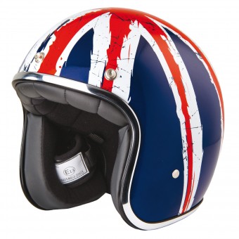 Stormer Pearl Union Jack + Wyatt 3 Studs Flat Visor