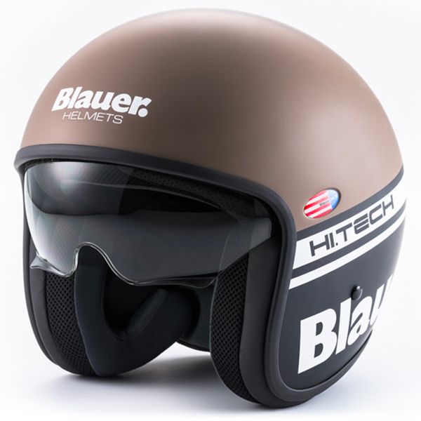 Open Face Blauer Pilot 1.1 Matt Brown Black