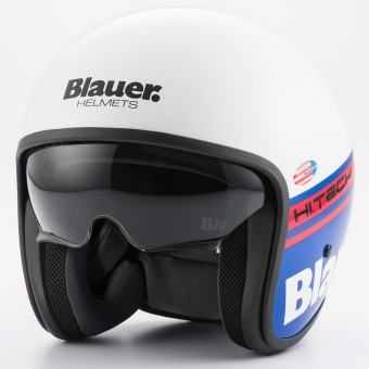Open Face Blauer Pilot 1.1 White Blue