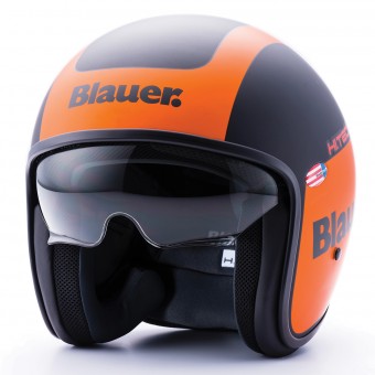 Open Face Blauer Pilot 1.1 Graphic G Black Matt Orange