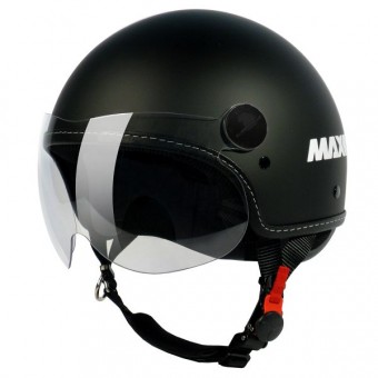 Casque Open Face MAX Pmax Matt Black Casque Open Face MAX Pmax Matt Black