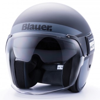 Open Face Blauer Pod Black Titanium White Matt