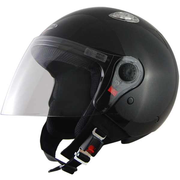Open Face Caberg Riviera Black Metal