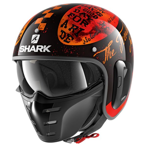 Open Face Shark S-Drak 2 Tripp In KOO