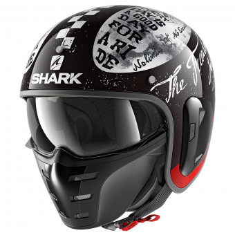 Open Face Shark S-Drak 2 Tripp In KWR