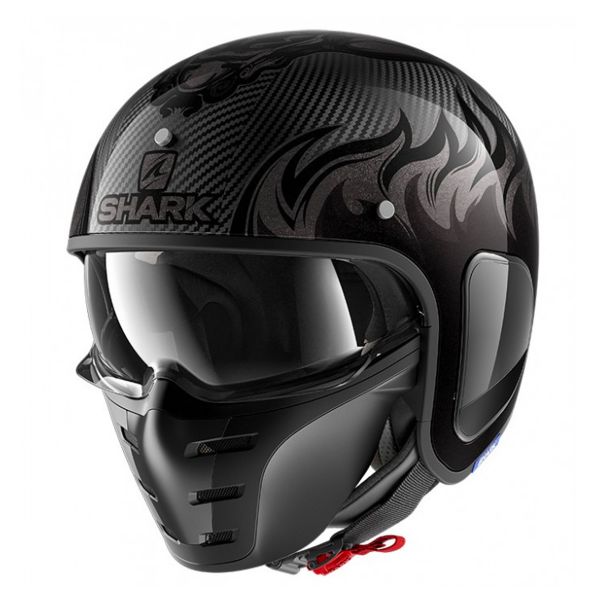 Open Face Shark S-Drak Carbon Dagon DAA