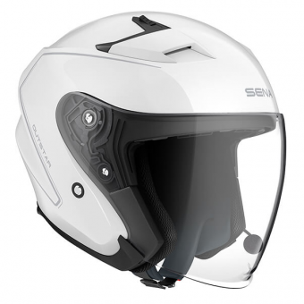 Casque Open Face Sena Outstar Bluetooth White Casque Open Face Sena Outstar Bluetooth White