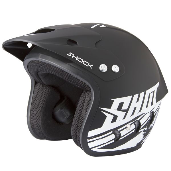 Open Face SHOT Shock Quad Deco Matt Black