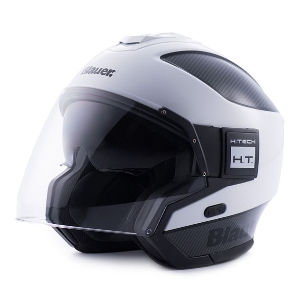 Open Face Blauer Solo White Carbon Black Open Face Blauer Solo White Carbon Black