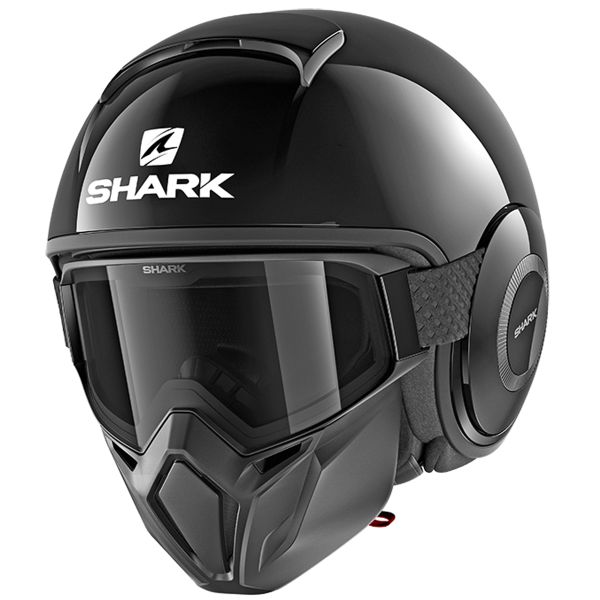 Open Face Shark Street Drak Blank BLK Open Face Shark Street Drak Blank BLK