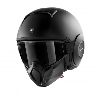 Casque Open Face Shark Street Drak Blank Mat KMA Casque Open Face Shark Street Drak Blank Mat KMA
