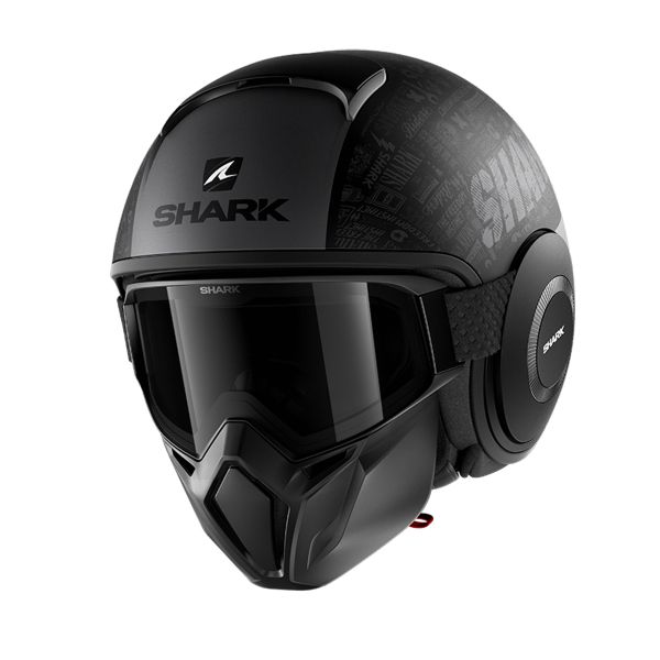 Open Face Shark Street Drak Tribute RM Mat KAA