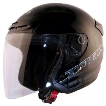 Motorcycle Helmet Torx Matt Black White