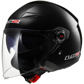 Open Face LS2 Track Black OF569