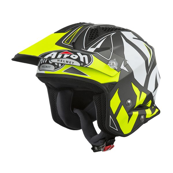 Open Face Airoh TRR S Convert Yellow