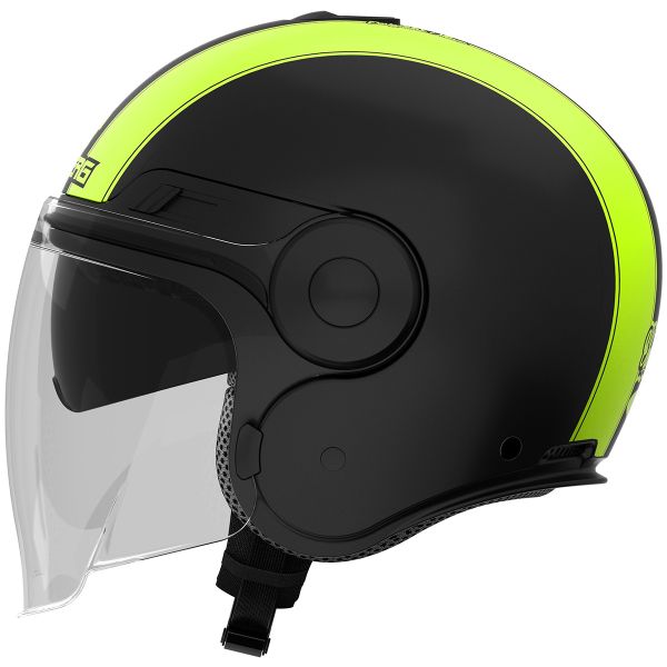 Caberg Uptown Legend Matt Black Yellow Fluo