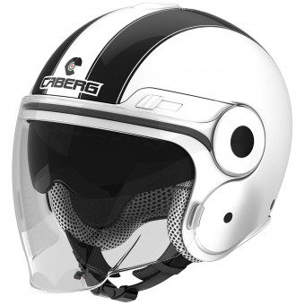 Open Face Caberg Uptown Legend White Black