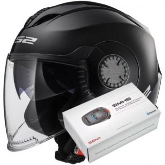 Open Face LS2 Verso Black OF570