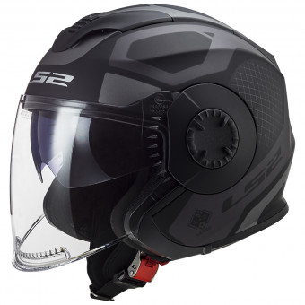 Open Face LS2 Verso Marker Matt Black Titanium OF570
