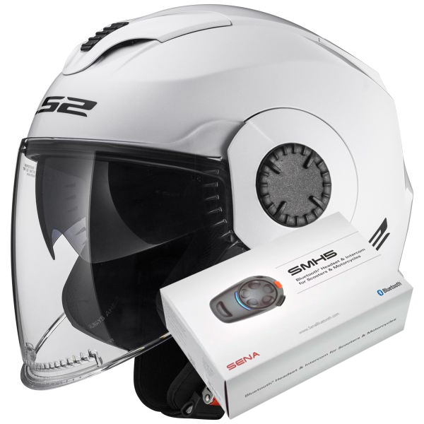 Open Face LS2 Verso White OF570