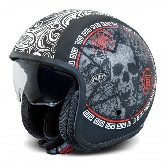 Casque Open Face Premier Vintage Matt Black SK9BM Casque Open Face Premier Vintage Matt Black SK9BM