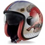 Casque Open Face Premier Vintage Pinup Old Style Silver
