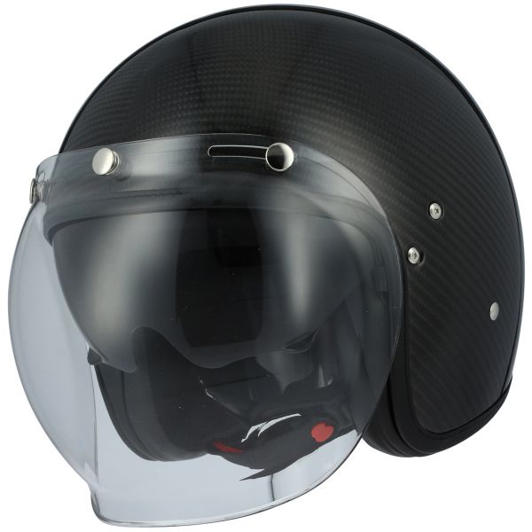 Open Face Astone Vintage Visor Carbon Black 3K