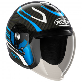 Open Face Roof Voyager Carbon Arrow Blue White