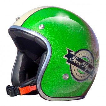Open Face Torx Famous Glitter Green