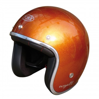 Torx Wyatt Glitter Orange + Wyatt Bubble 3 Studs Visor