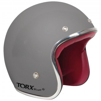 Torx Wyatt Matt Grey + Wyatt Bubble 3 Studs Visor
