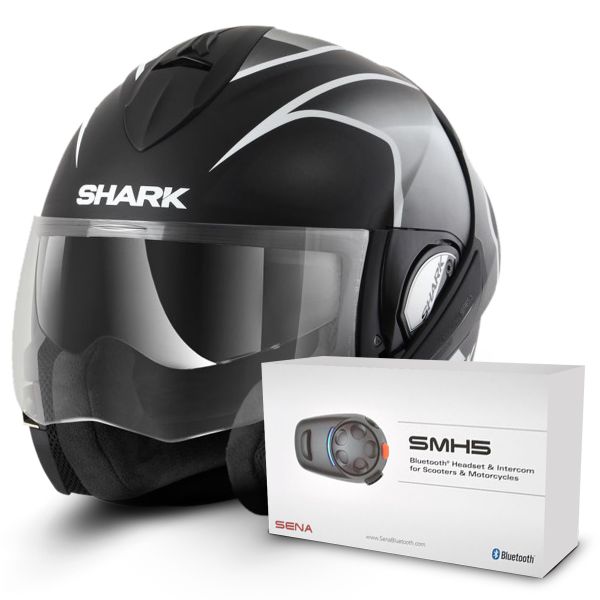 Flip Up Shark Evoline Serie 3 Starq Mat KWK