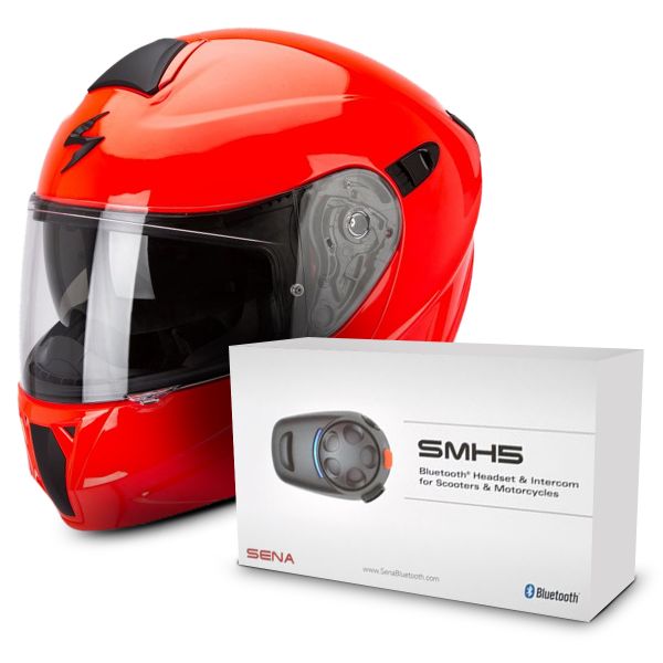 Flip Up Scorpion Exo 920 Neon Red