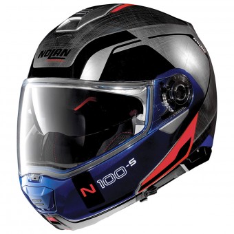Casque Flip Up Nolan N100 5 Consistency N-Com Scratched Chrome 29 Casque Flip Up Nolan N100 5 Consistency N-Com Scratched Chrome 29