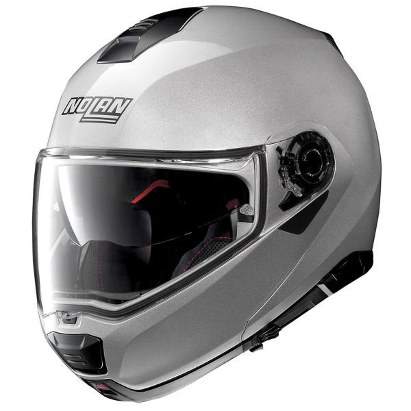 Flip Up Nolan N100 5 Special N-Com Salt Silver 11