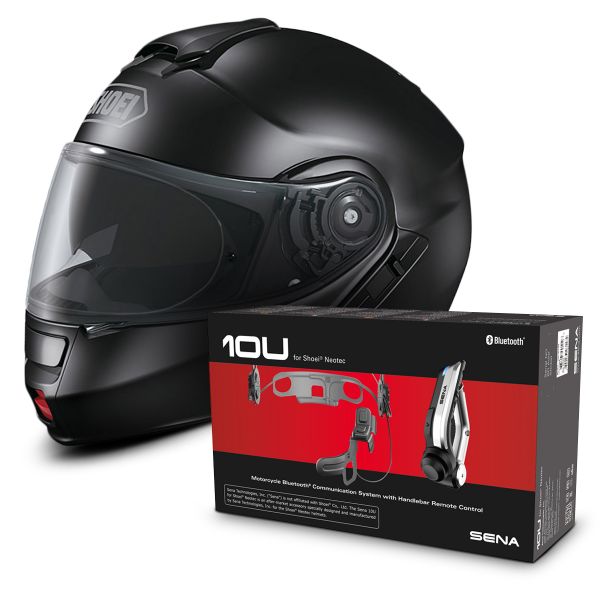 sena 10u shoei neotec helmet Motorcycle Helmet 10u Sena Note Black Sena 10U Bluetooth Kit