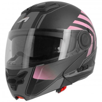 Flip Up Astone RT 800 Crossroad Matt Black Pink