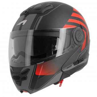 Flip Up Astone RT 800 Crossroad Matt Black Red