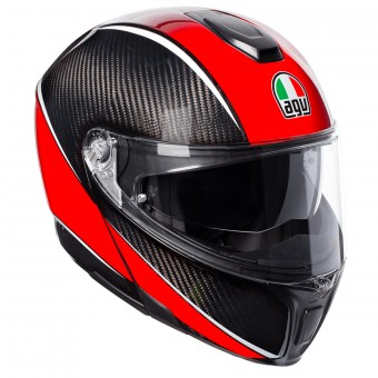 Casque Flip Up AGV Sportmodular Aero Carbon Red Casque Flip Up AGV Sportmodular Aero Carbon Red