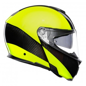 AGV Sportmodular Hi-Vis Carbon Yellow Fluo