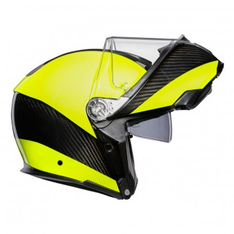AGV Sportmodular Hi-Vis Carbon Yellow Fluo