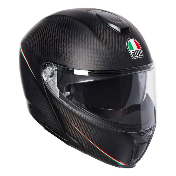 Flip Up AGV Sportmodular Tricolore Matt Carbon Italy