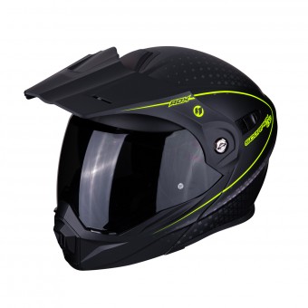 Scorpion ADX-1 Horizon Noir Mat Jaune Fluo + Kit Bluetooth Sena 5S Solo