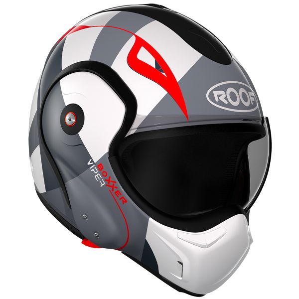 Helmet Roof Boxxer Viper White Black Red ready to ship | iCasque.co.uk