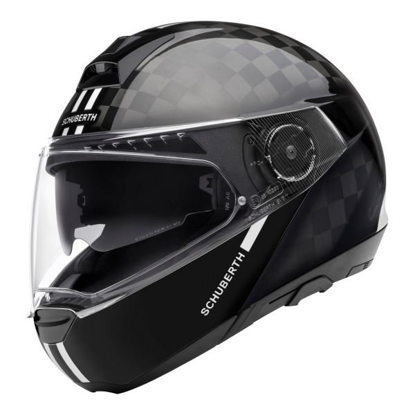 Flip Up Schuberth C4 Pro Carbon Fusion White