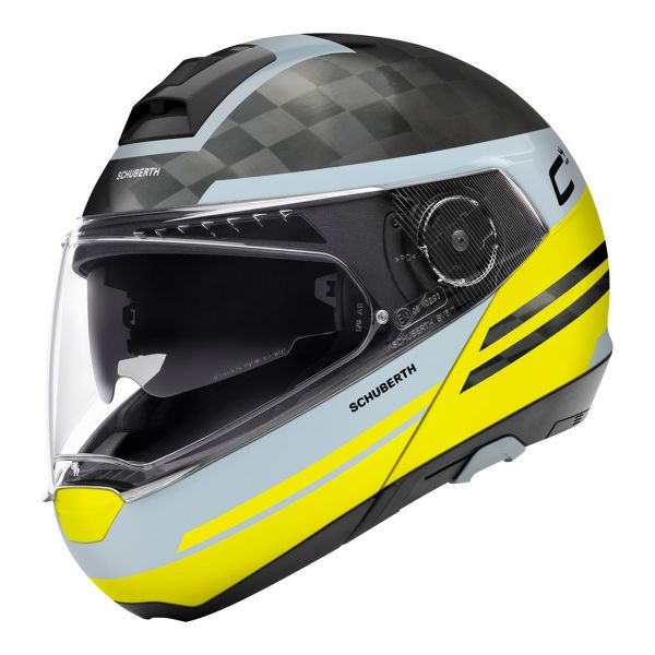 Flip Up Schuberth C4 Pro Carbon Tempest Jaune