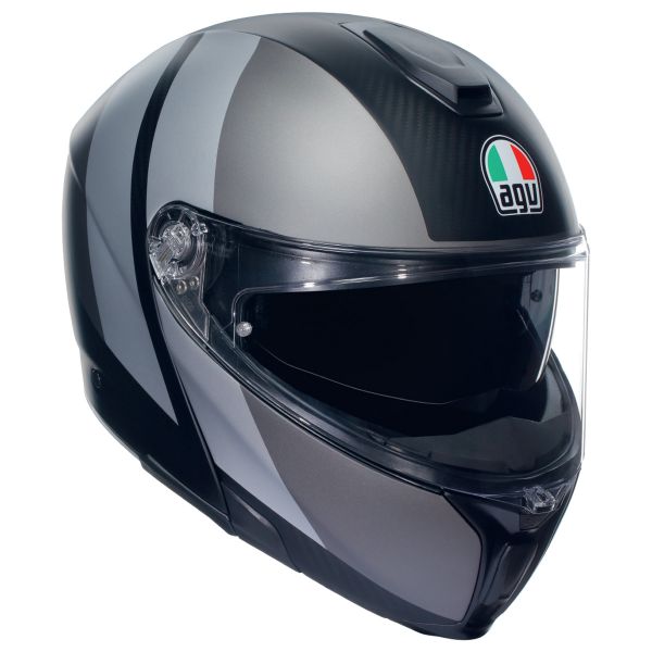 Flip Up AGV Sportmodular Overlay Matt Double Grey