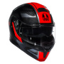 Casque Flip Up AGV Streetmodular Ledro Black Red